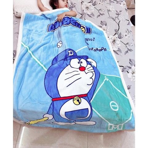 CHĂN CỪU TUYẾT MÙA HÈ HOẠT HÌNH 1M*170CM 